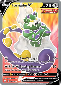 Tornadus V Rare Ultra card from Chilling Reign