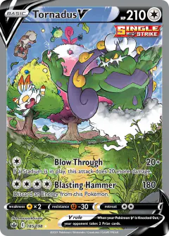 Tornadus V Rare Ultra card from Chilling Reign