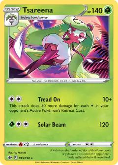 Tsareena Rare card from Chilling Reign