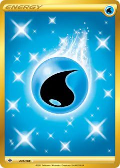 Water Energy Rare Secret card from Chilling Reign