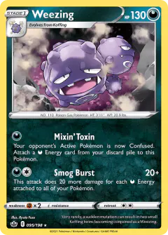 Weezing Rare card from Chilling Reign