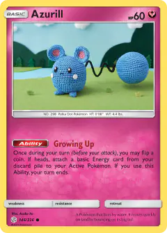 Azurill Common card from Cosmic Eclipse