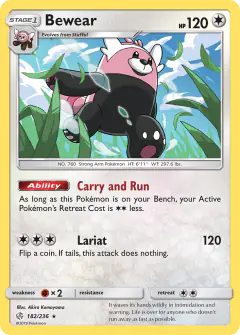 Bewear Rare card from Cosmic Eclipse