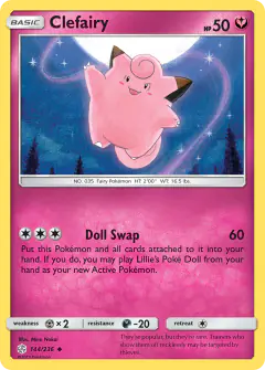 Clefairy Uncommon card from Cosmic Eclipse