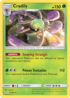 Cradily Rare card from Cosmic Eclipse