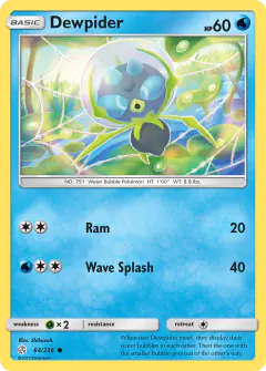 Dewpider Common card from Cosmic Eclipse