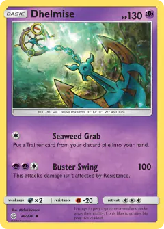 Dhelmise Uncommon card from Cosmic Eclipse