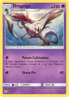 Dragalge Rare card from Cosmic Eclipse