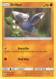 Drilbur Common card from Cosmic Eclipse