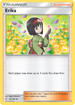 Erika Uncommon card from Cosmic Eclipse
