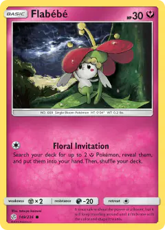 Flabébé Common card from Cosmic Eclipse