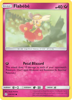 Flabébé Common card from Cosmic Eclipse