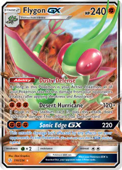 Flygon-GX Rare Holo GX card from Cosmic Eclipse