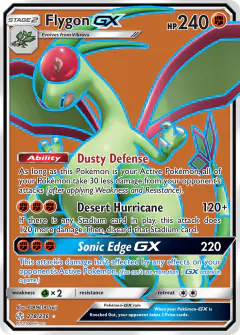 Flygon-GX Rare Ultra card from Cosmic Eclipse