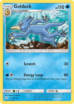 Golduck Uncommon card from Cosmic Eclipse