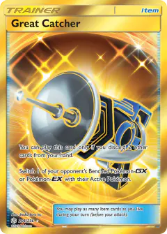 Great Catcher Rare Secret card from Cosmic Eclipse