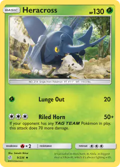 Heracross Uncommon card from Cosmic Eclipse