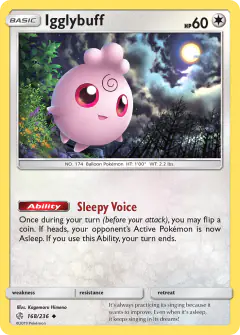 Igglybuff Uncommon card from Cosmic Eclipse