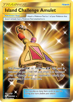 Island Challenge Amulet Rare Secret card from Cosmic Eclipse