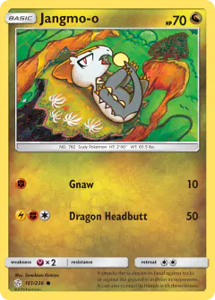 Jangmo-o Common card from Cosmic Eclipse