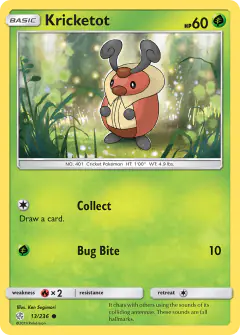 Kricketot Common card from Cosmic Eclipse