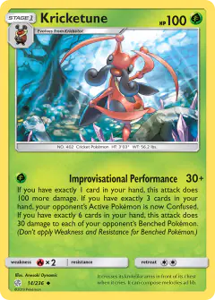 Kricketune Uncommon card from Cosmic Eclipse