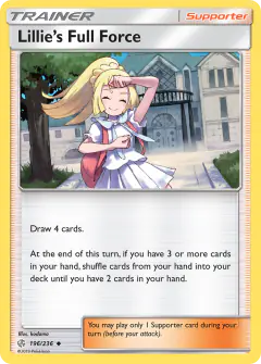 Lillie's Full Force Uncommon card from Cosmic Eclipse