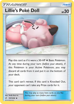 Lillie's Poké Doll Uncommon card from Cosmic Eclipse