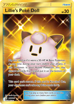 Lillie's Poké Doll Rare Secret card from Cosmic Eclipse