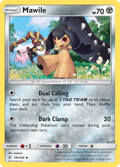 Mawile Uncommon card from Cosmic Eclipse