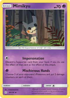 Mimikyu Uncommon card from Cosmic Eclipse