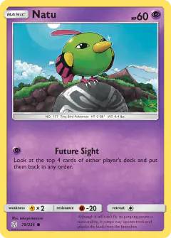 Natu Common card from Cosmic Eclipse