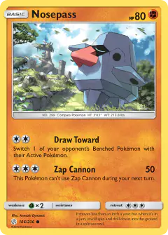 Nosepass Common card from Cosmic Eclipse