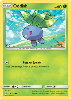 Oddish Common card from Cosmic Eclipse