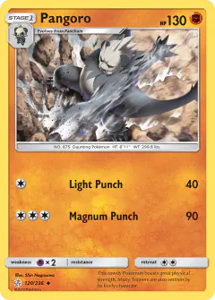 Pangoro Uncommon card from Cosmic Eclipse