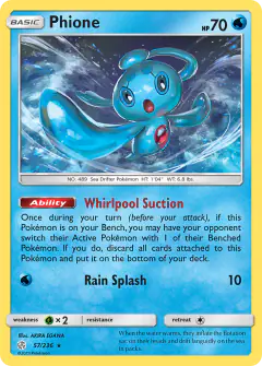 Phione Rare card from Cosmic Eclipse