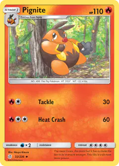 Pignite Uncommon card from Cosmic Eclipse