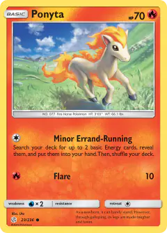 Ponyta Common card from Cosmic Eclipse