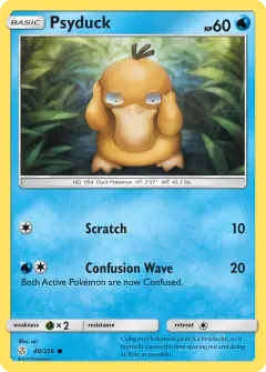 Psyduck Common card from Cosmic Eclipse