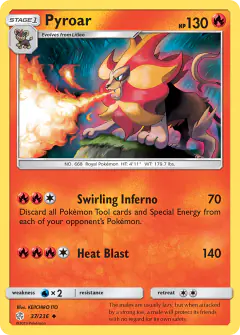 Pyroar Uncommon card from Cosmic Eclipse
