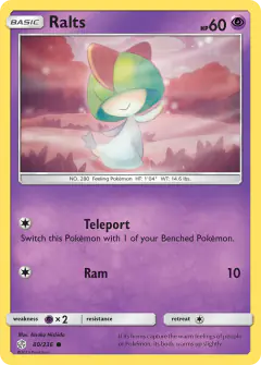 Ralts Common card from Cosmic Eclipse