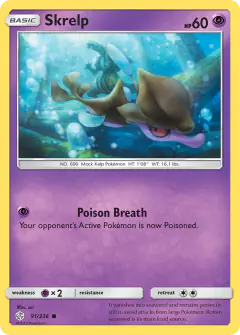 Skrelp Common card from Cosmic Eclipse