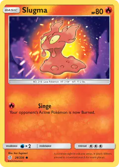 Slugma Common card from Cosmic Eclipse