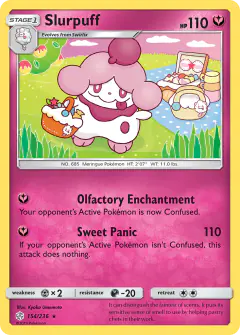 Slurpuff Rare card from Cosmic Eclipse