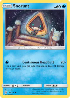 Snorunt Common card from Cosmic Eclipse