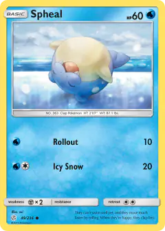 Spheal Common card from Cosmic Eclipse