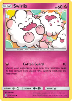 Swirlix Common card from Cosmic Eclipse