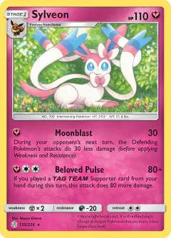 Sylveon Rare card from Cosmic Eclipse