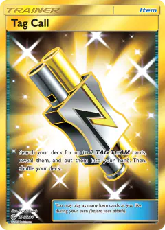 Tag Call Rare Secret card from Cosmic Eclipse