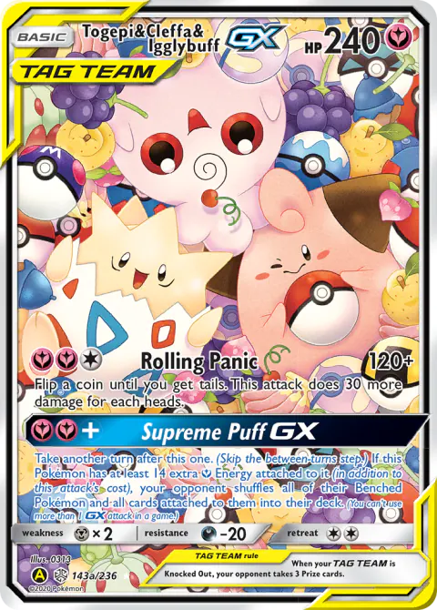 Togepi & Cleffa & Igglybuff-GX Rare Ultra